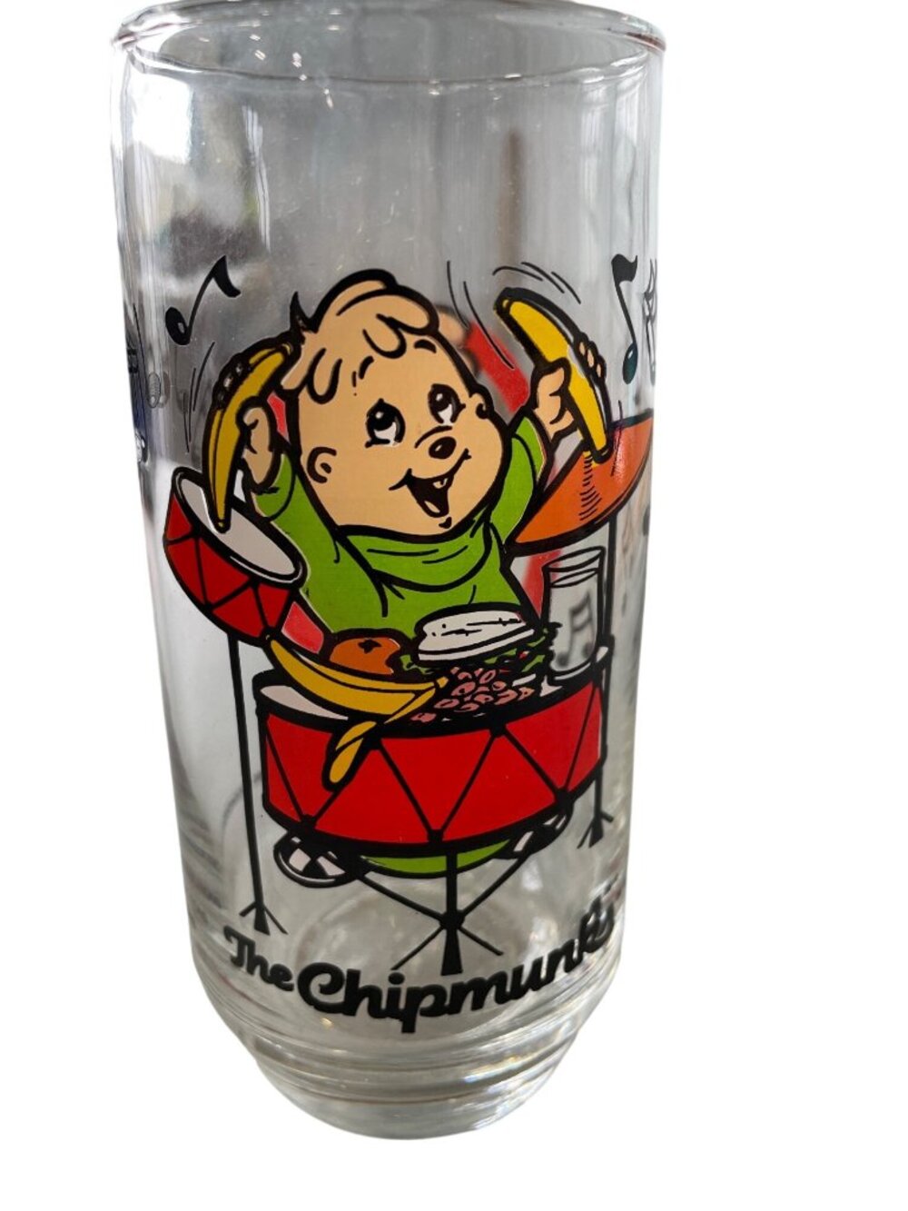 Vintage 80s Theodore Drinking Glass 1985 Chipmunks Bagdasarian Productions Retro
